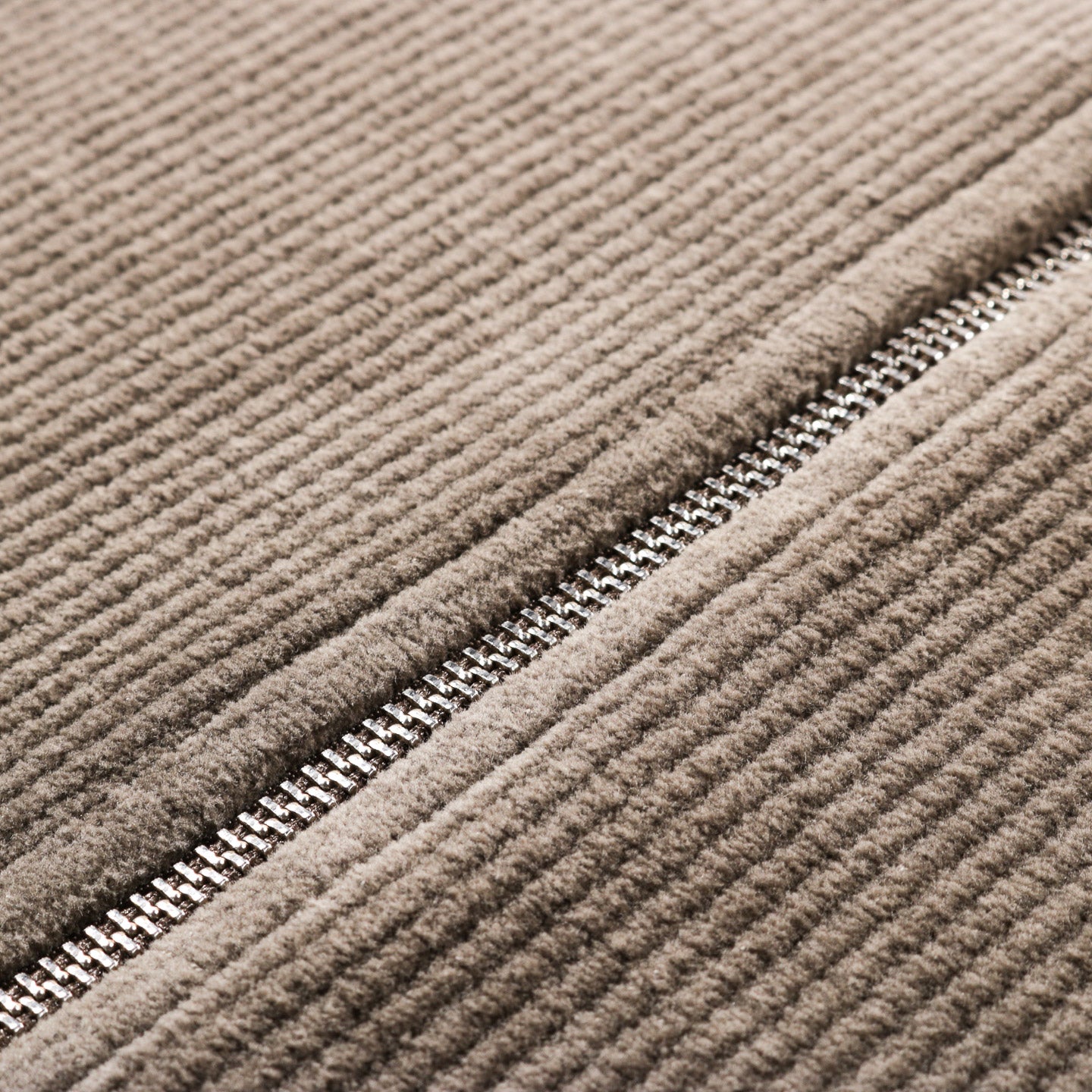 MFPEN LEISURE ZIP UP FADED TAUPE JERSEY CORD