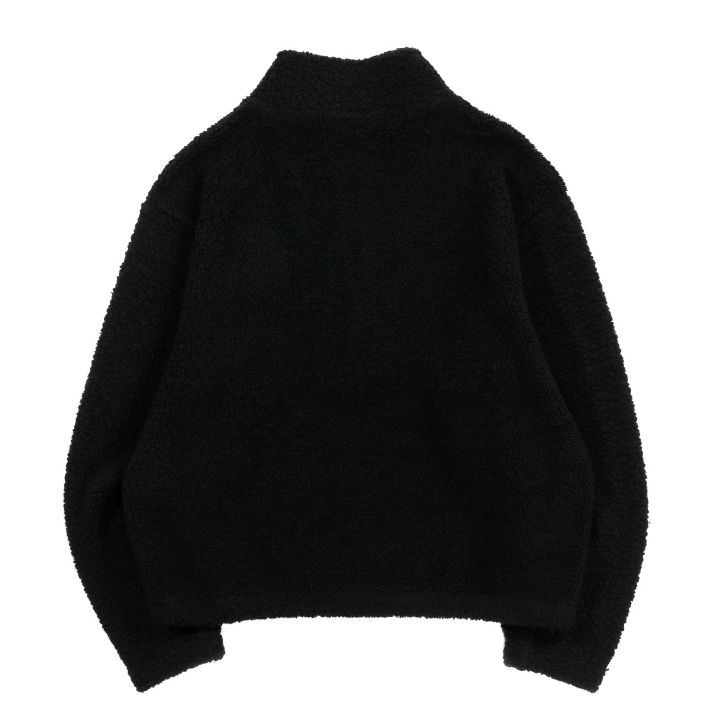 MFPEN COMMON HALF ZIP SWEATER BLACK FUZZY FLEECE
