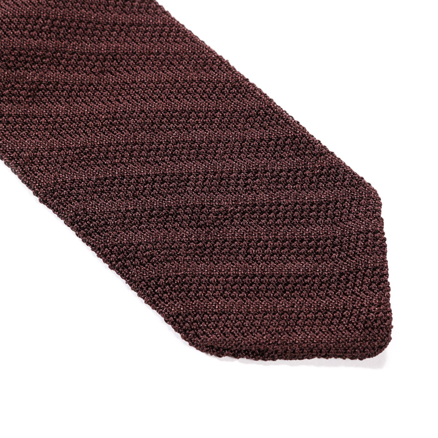 MFPEN FORMAL TIE BROWN KNITTED STRIPE