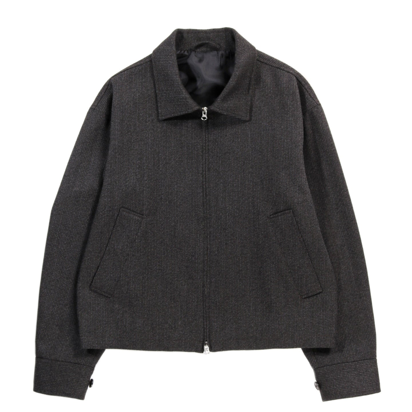 MFPEN MAIL JACKET BROWN MELANGE STRIPE