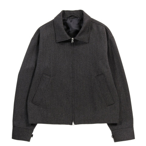 MFPEN MAIL JACKET BROWN MELANGE STRIPE