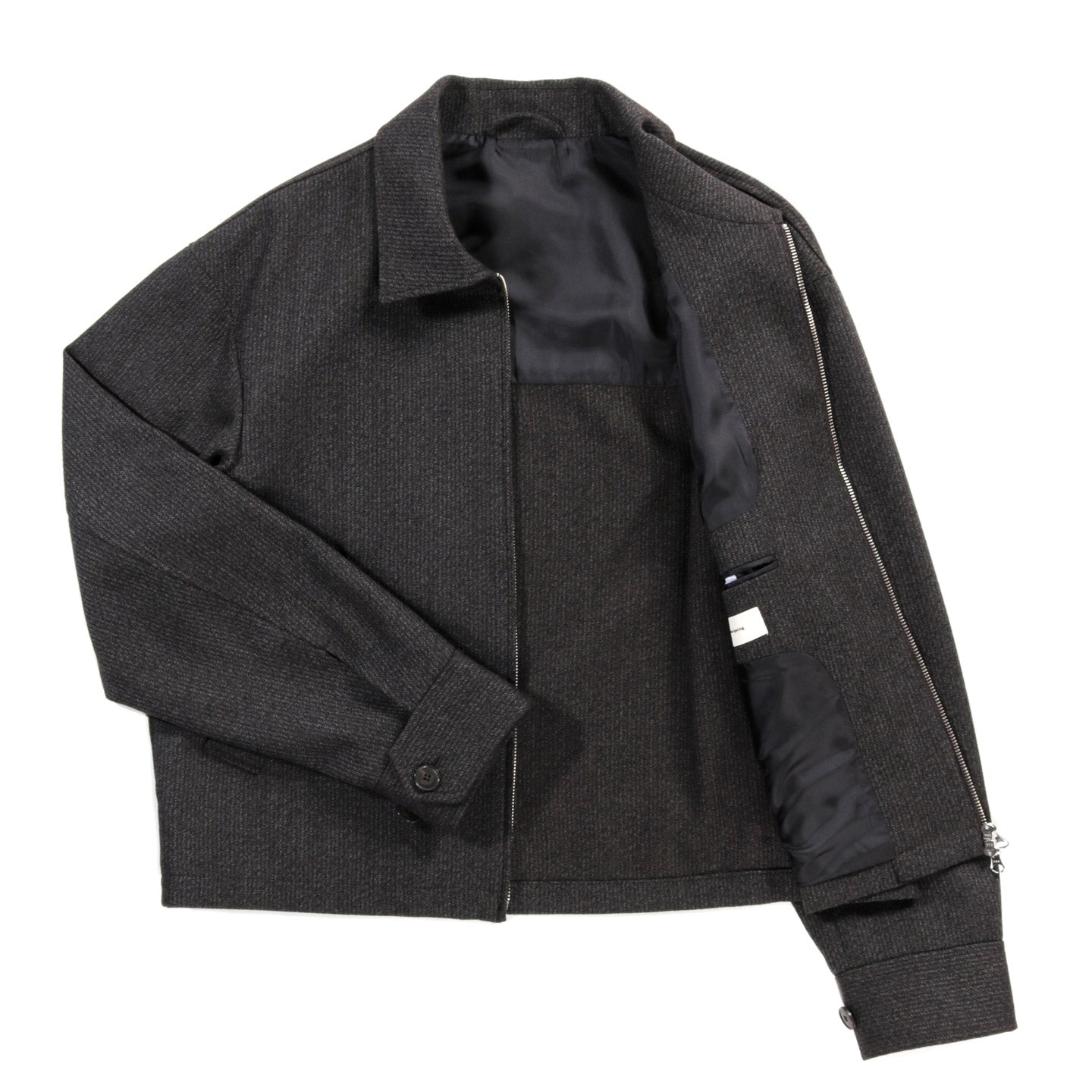 MFPEN MAIL JACKET BROWN MELANGE STRIPE