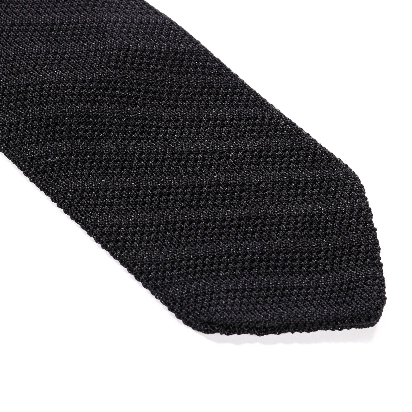 MFPEN FORMAL TIE BLACK KNITTED STRIPE