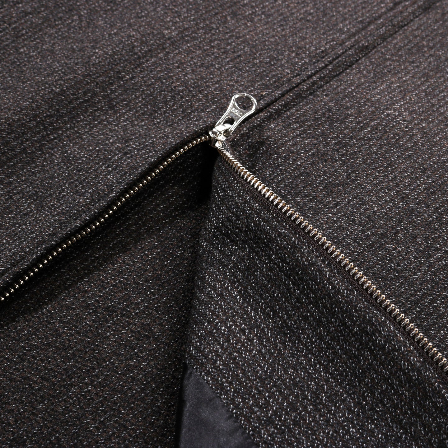 MFPEN MAIL JACKET BROWN MELANGE STRIPE