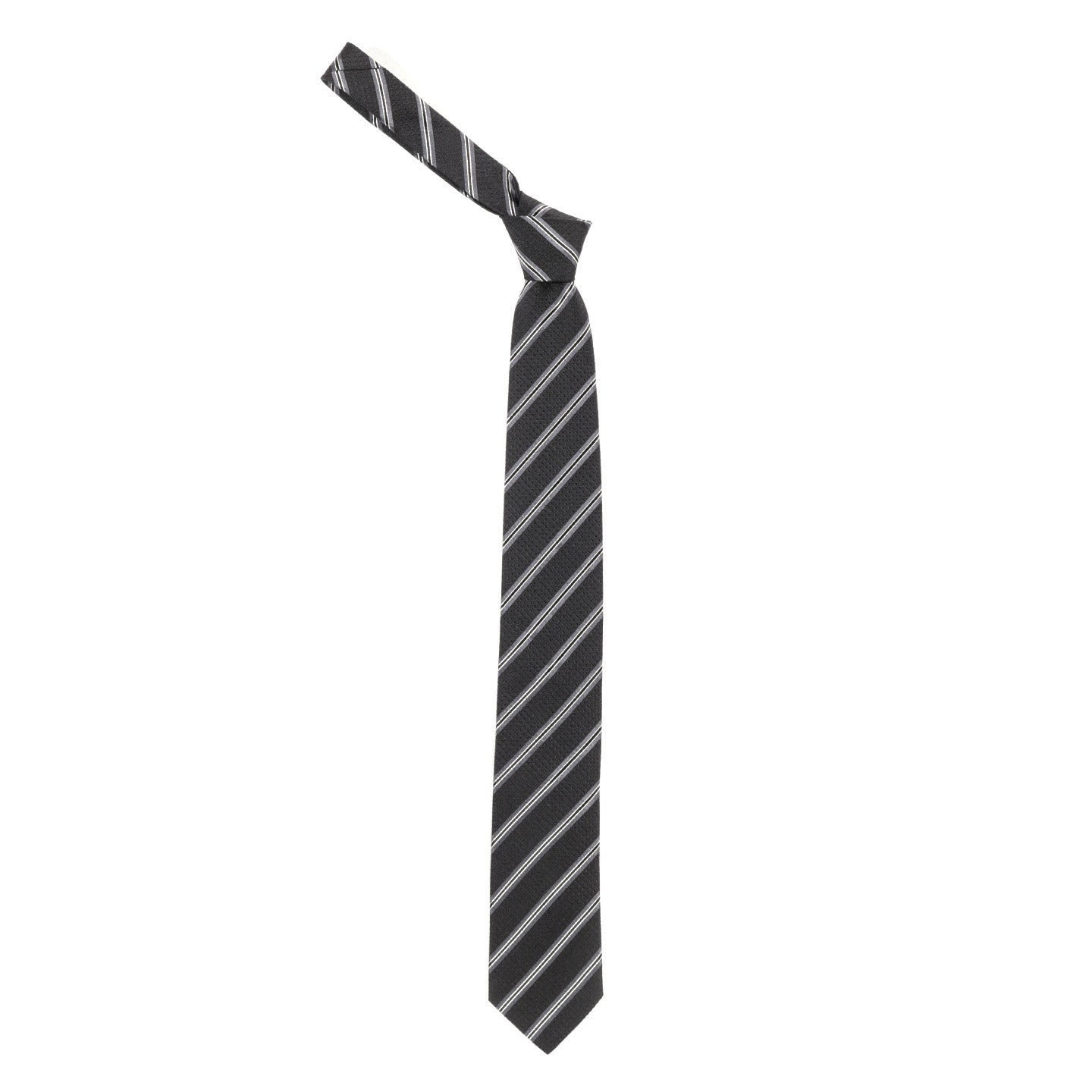 MFPEN BANQUET TIE BLACK WIDE STRIPE