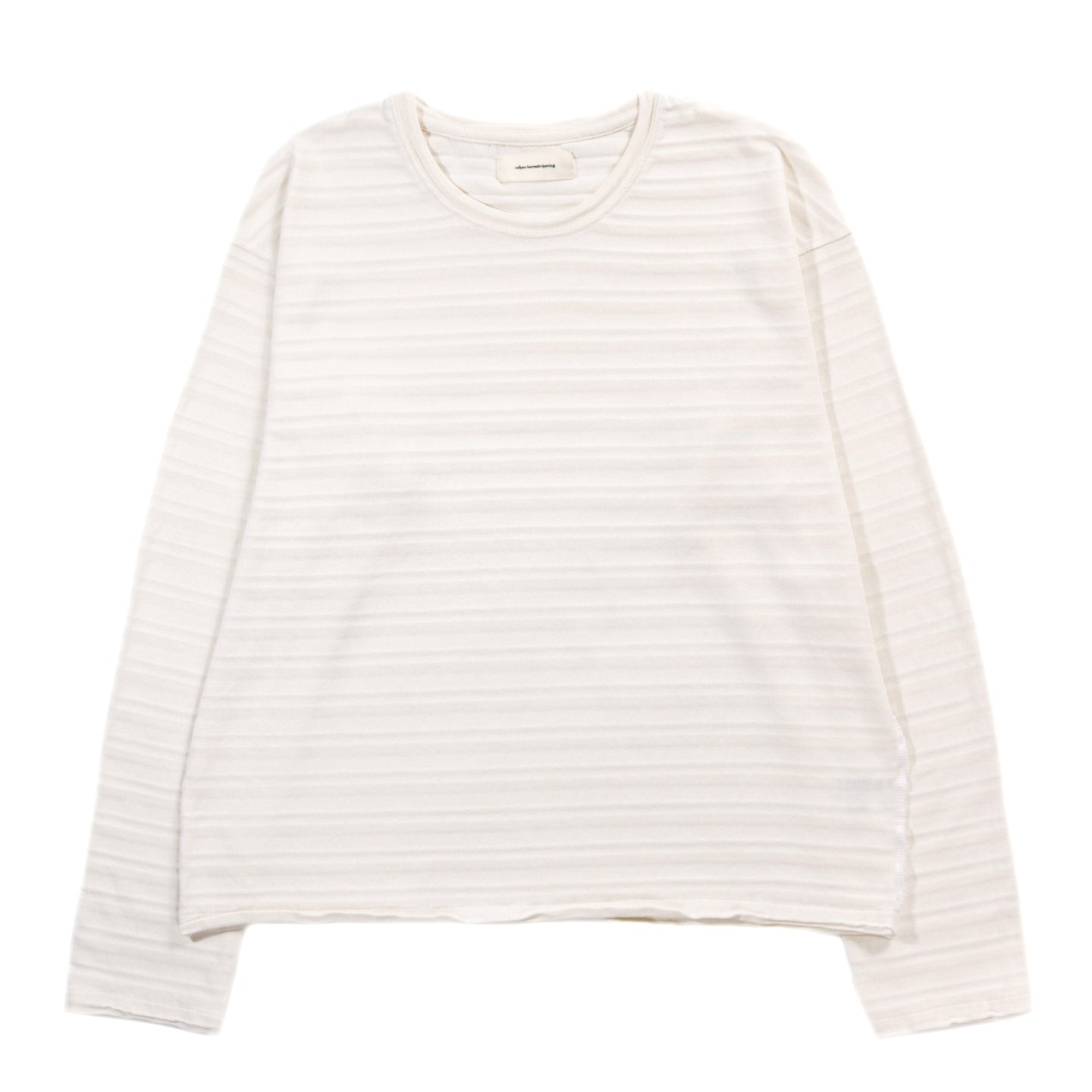 MFPEN ROUND NECK SWEATER OFF WHITE STRIPE