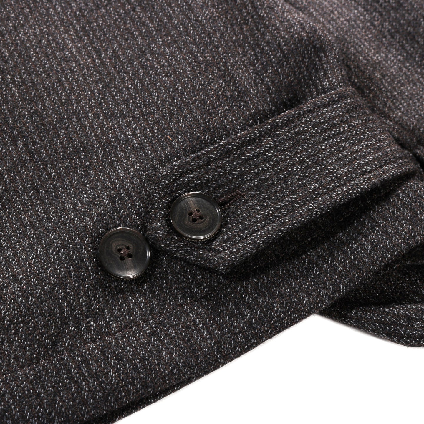 MFPEN MAIL JACKET BROWN MELANGE STRIPE