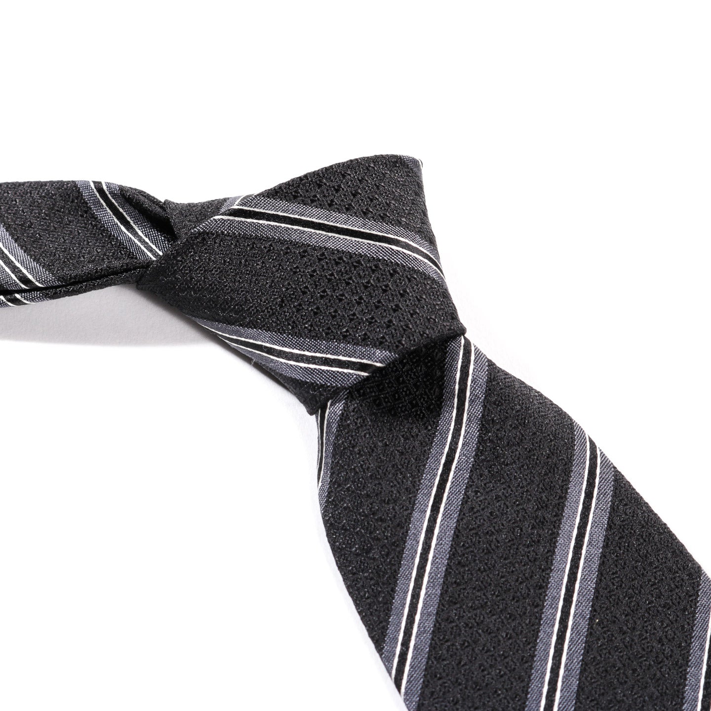 MFPEN BANQUET TIE BLACK WIDE STRIPE