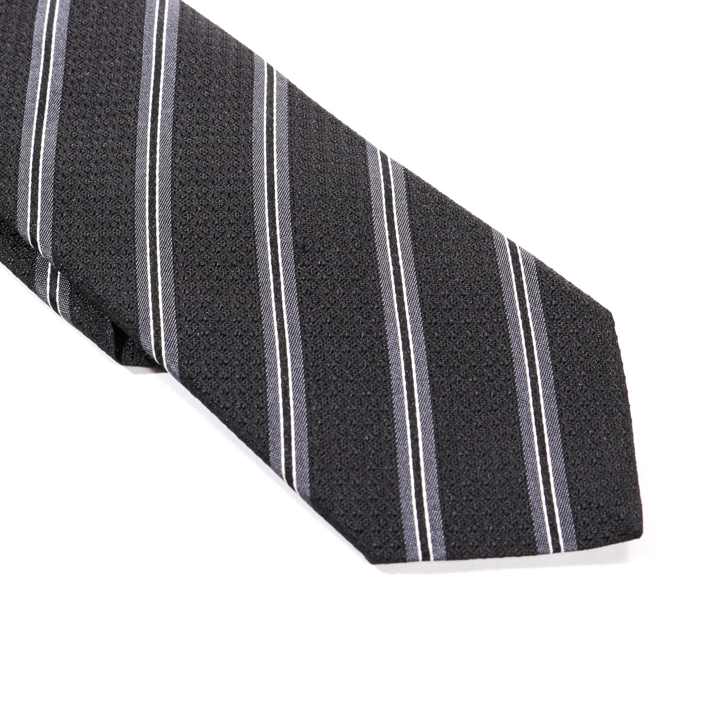 MFPEN BANQUET TIE BLACK WIDE STRIPE