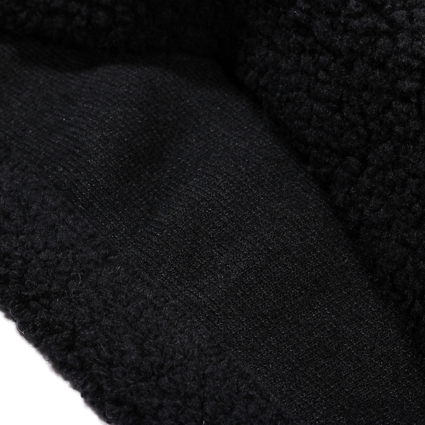 MFPEN COMMON HALF ZIP SWEATER BLACK FUZZY FLEECE