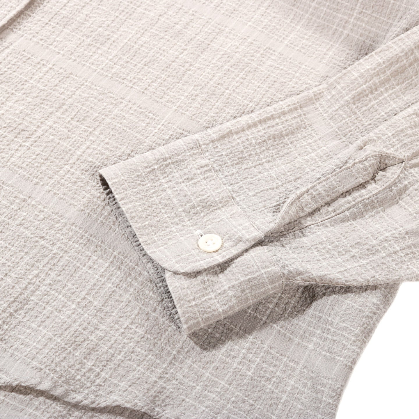 MFPEN VACATION SHIRT CHALK SEERSUCKER CHECK