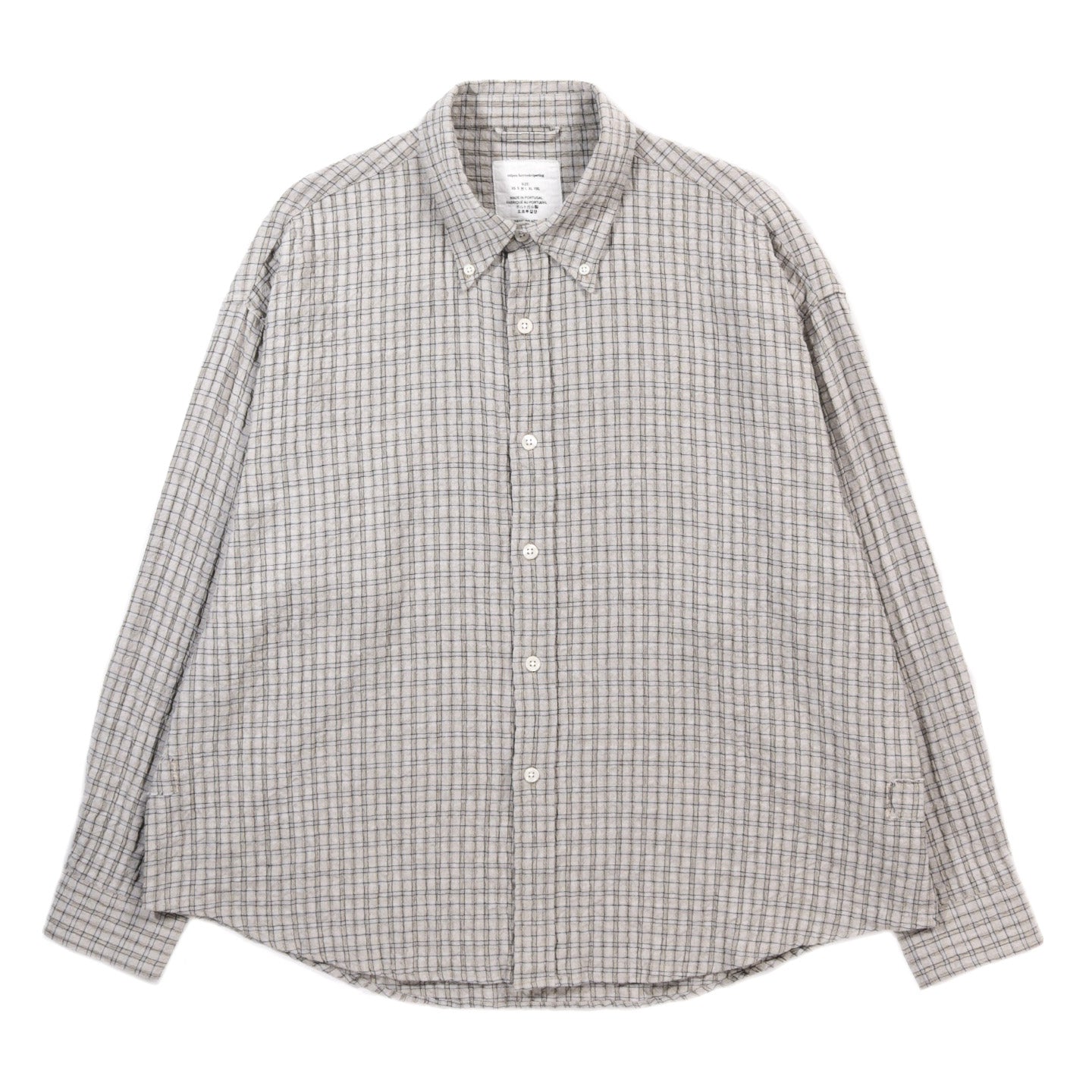 MFPEN BUTTON DOWN SHIRT GREY GENERATION CHECK