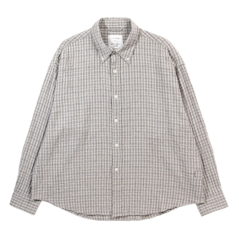 MFPEN BUTTON DOWN SHIRT GREY GENERATION CHECK