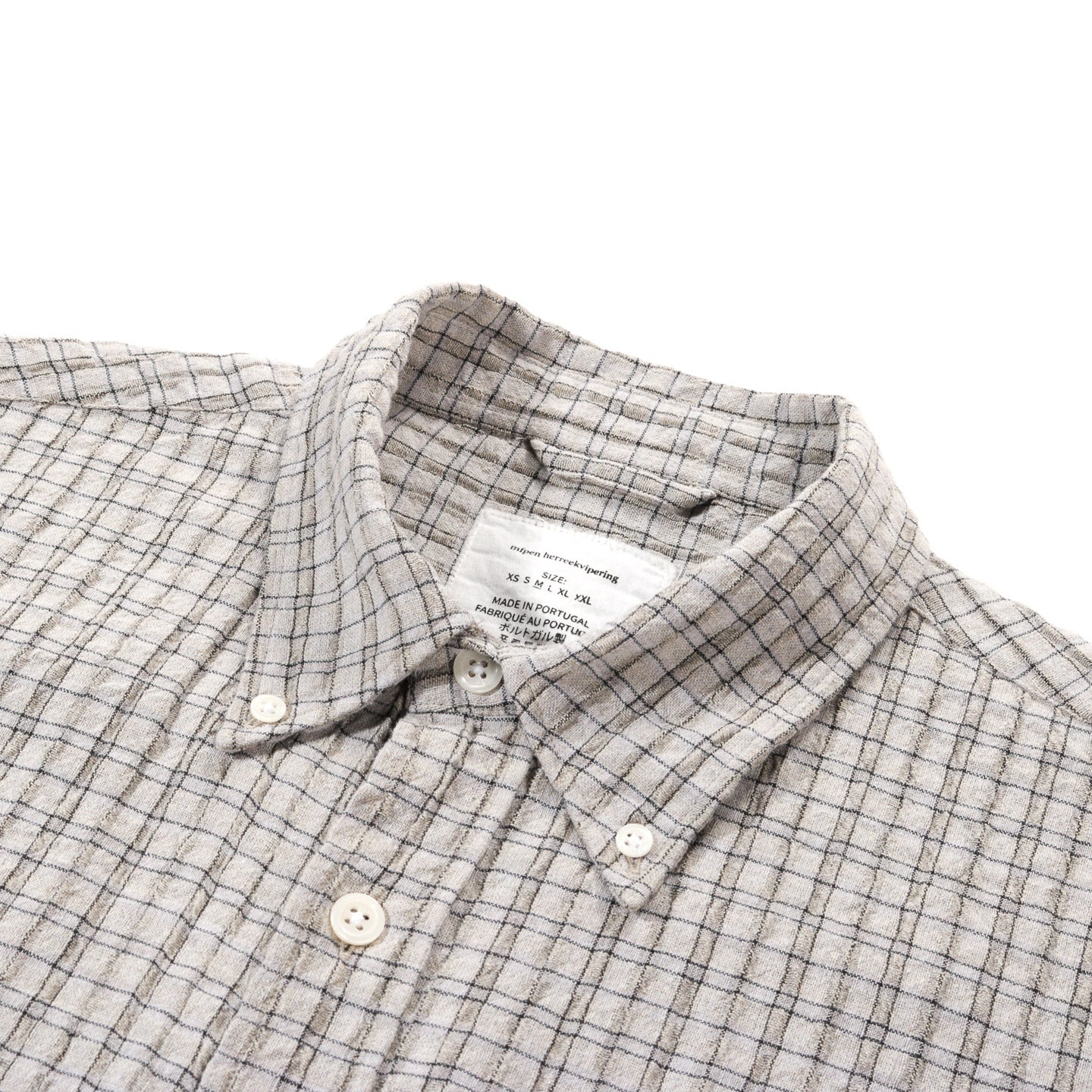 MFPEN BUTTON DOWN SHIRT GREY GENERATION CHECK