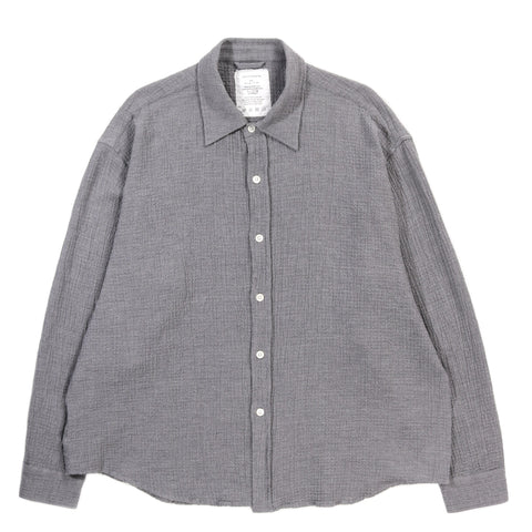 MFPEN VACATION SHIRT PAVEMENT GREY SEERSUCKER