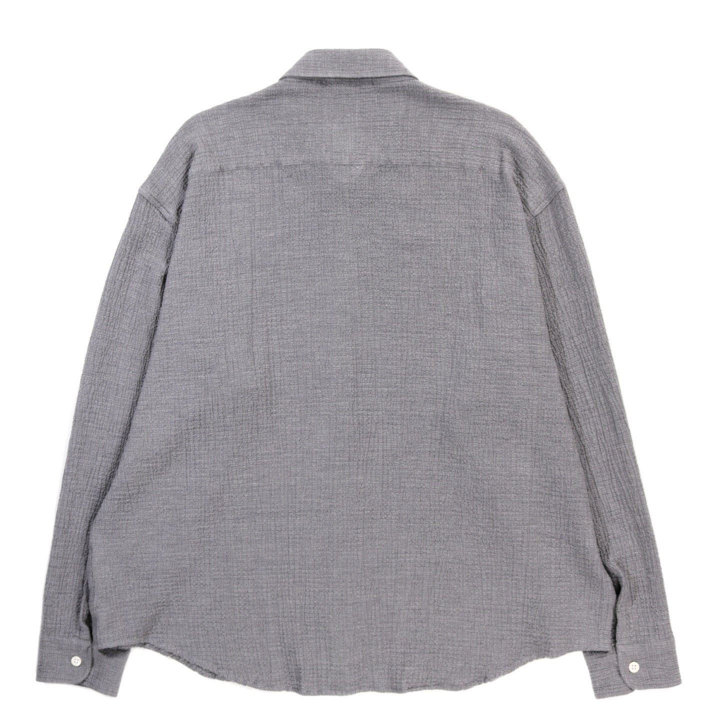 MFPEN VACATION SHIRT PAVEMENT GREY SEERSUCKER