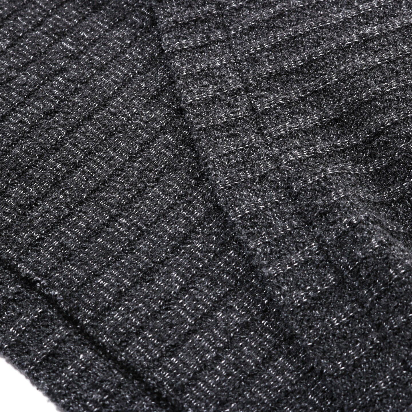 MFPEN ROUND NECK SWEATER GREY BOUCLE RIB