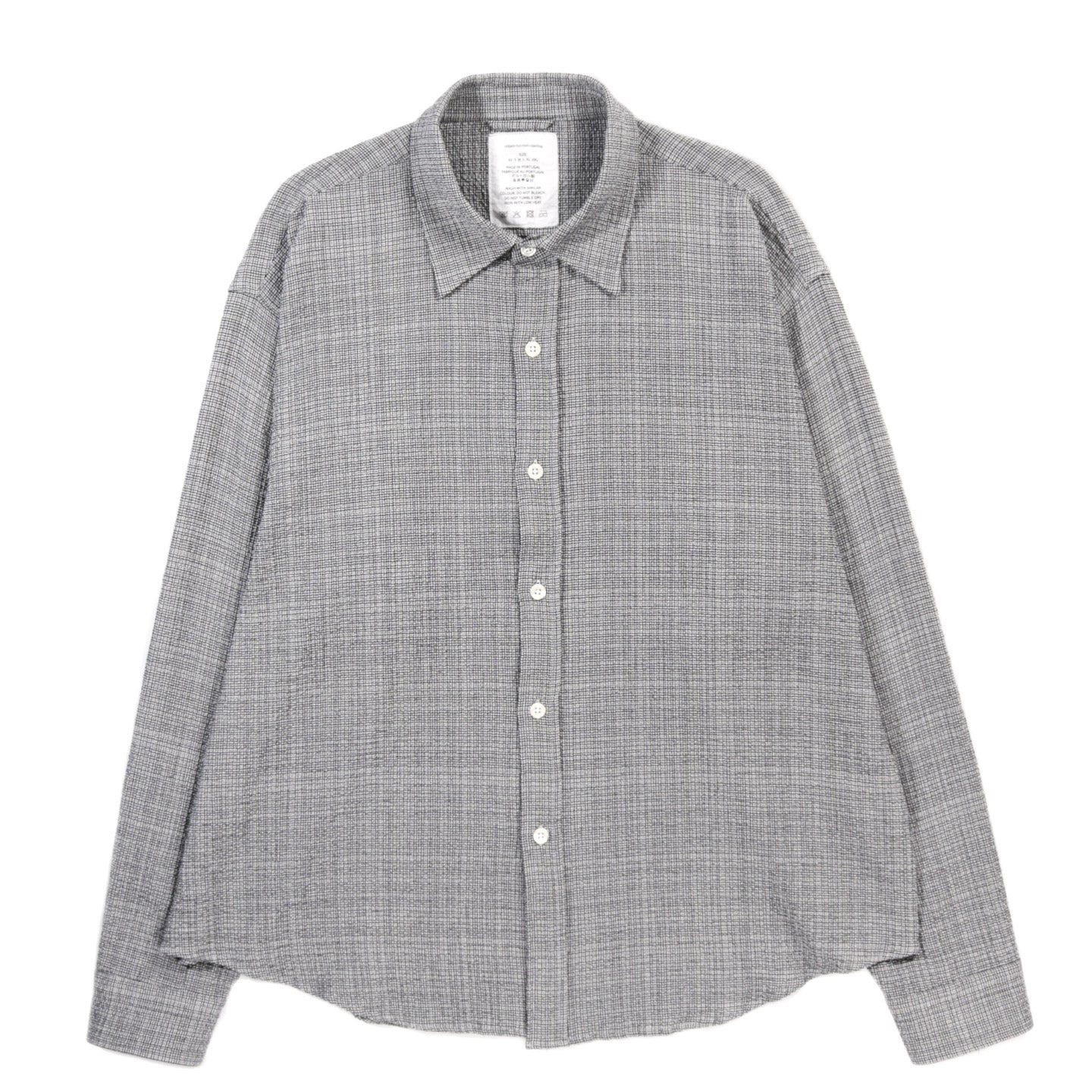 MFPEN VACATION SHIRT MINI HOUNDSTOOTH SEERSUCKER