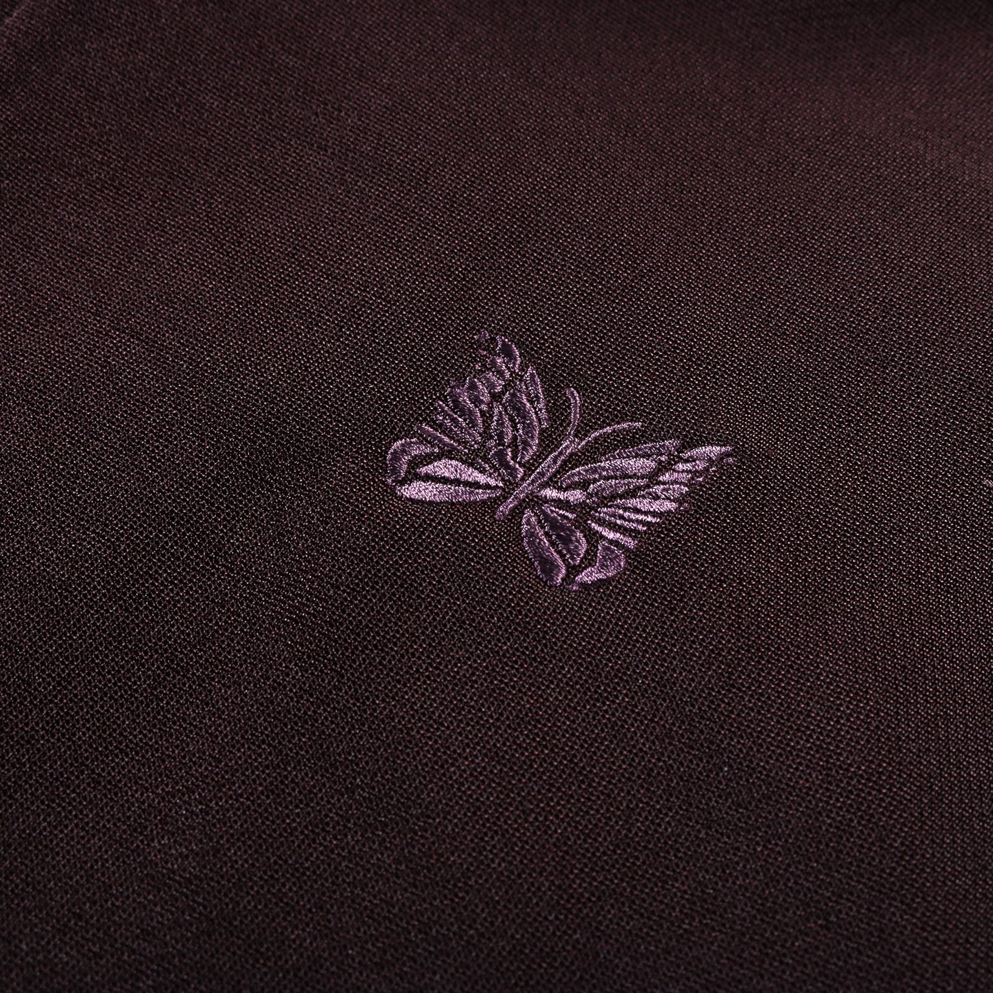 NEEDLES ZIPPED HOODY BRIGHT JERSEY DK. PURPLE