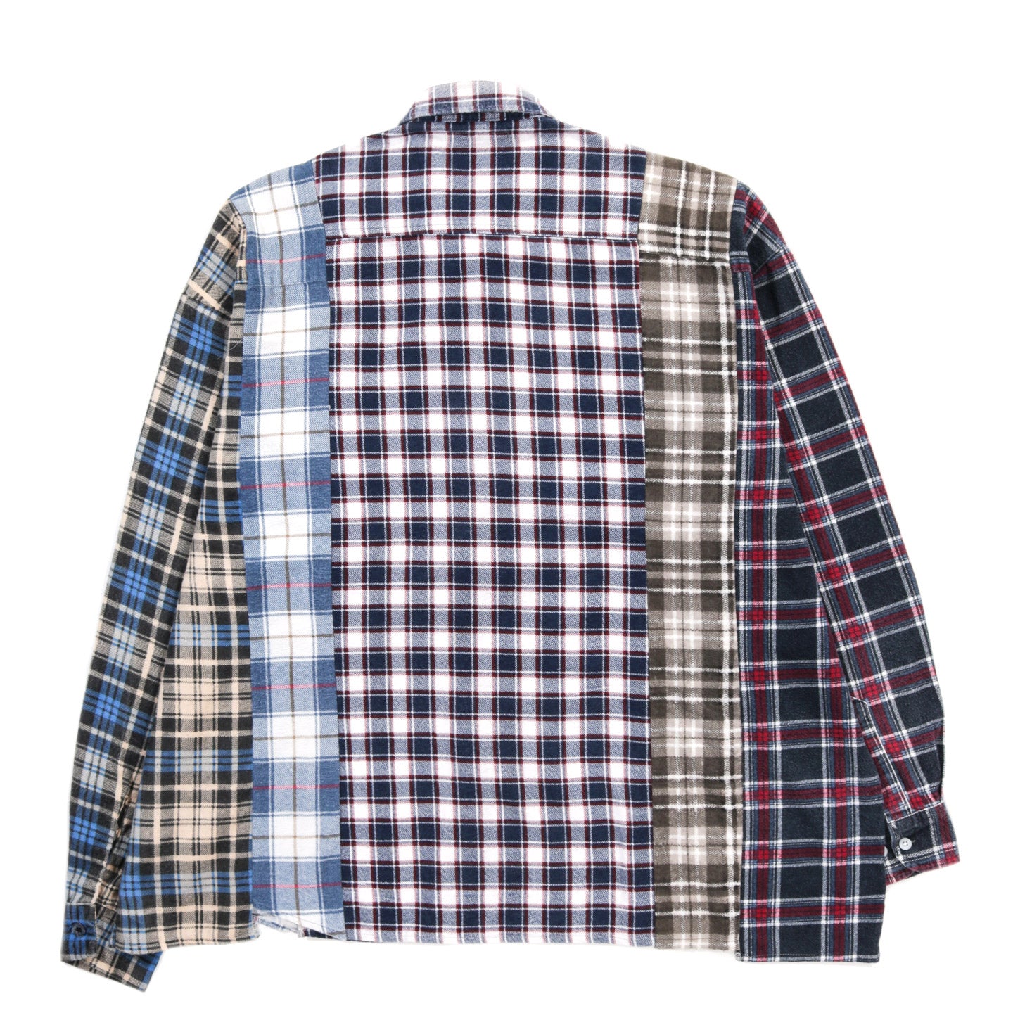REBUILD BY NEEDLES FLANNEL SHIRT -> 5 CUTS FRILL - C