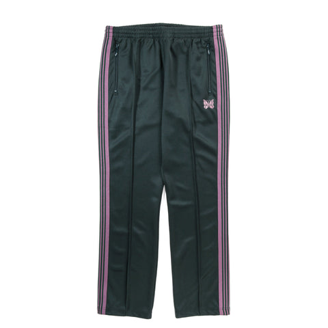 NEEDLES NARROW TRACK PANT POLY SMOOTH GREEN