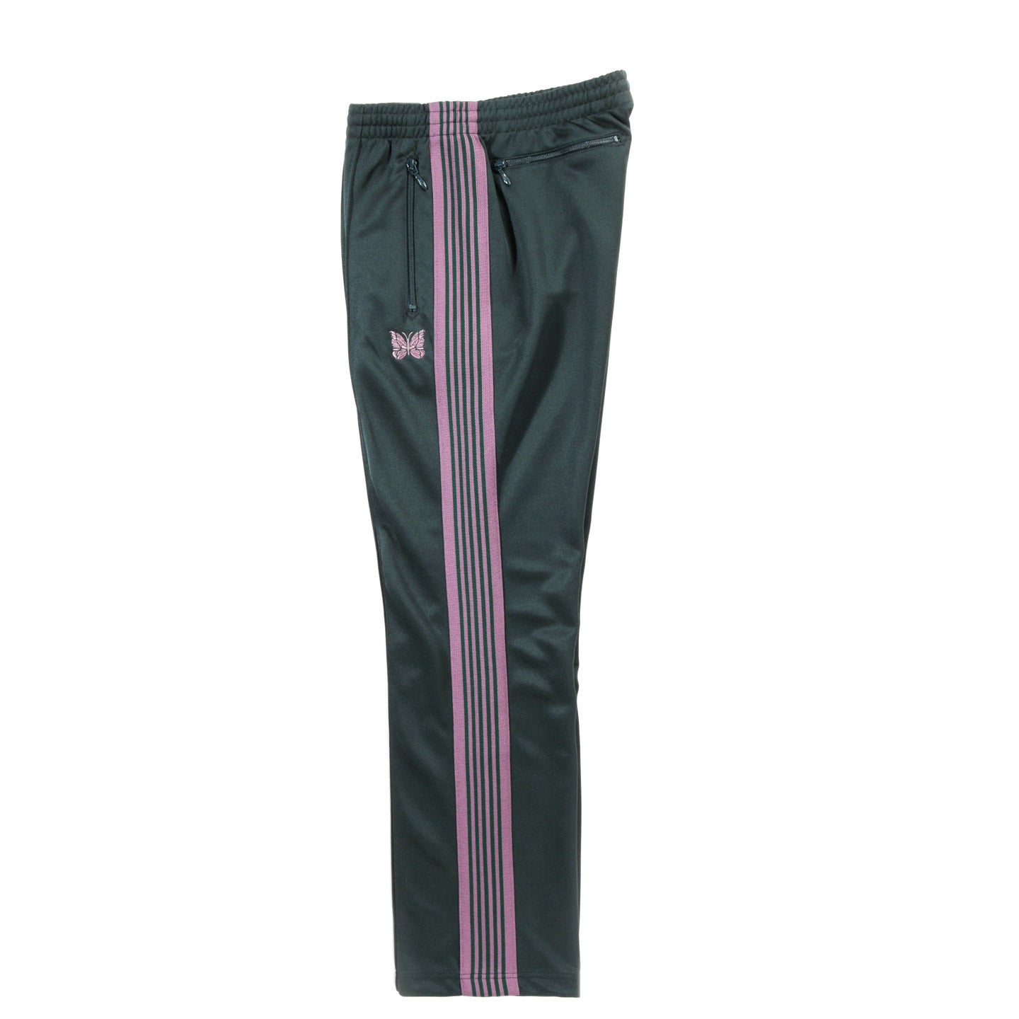 NEEDLES NARROW TRACK PANT POLY SMOOTH GREEN