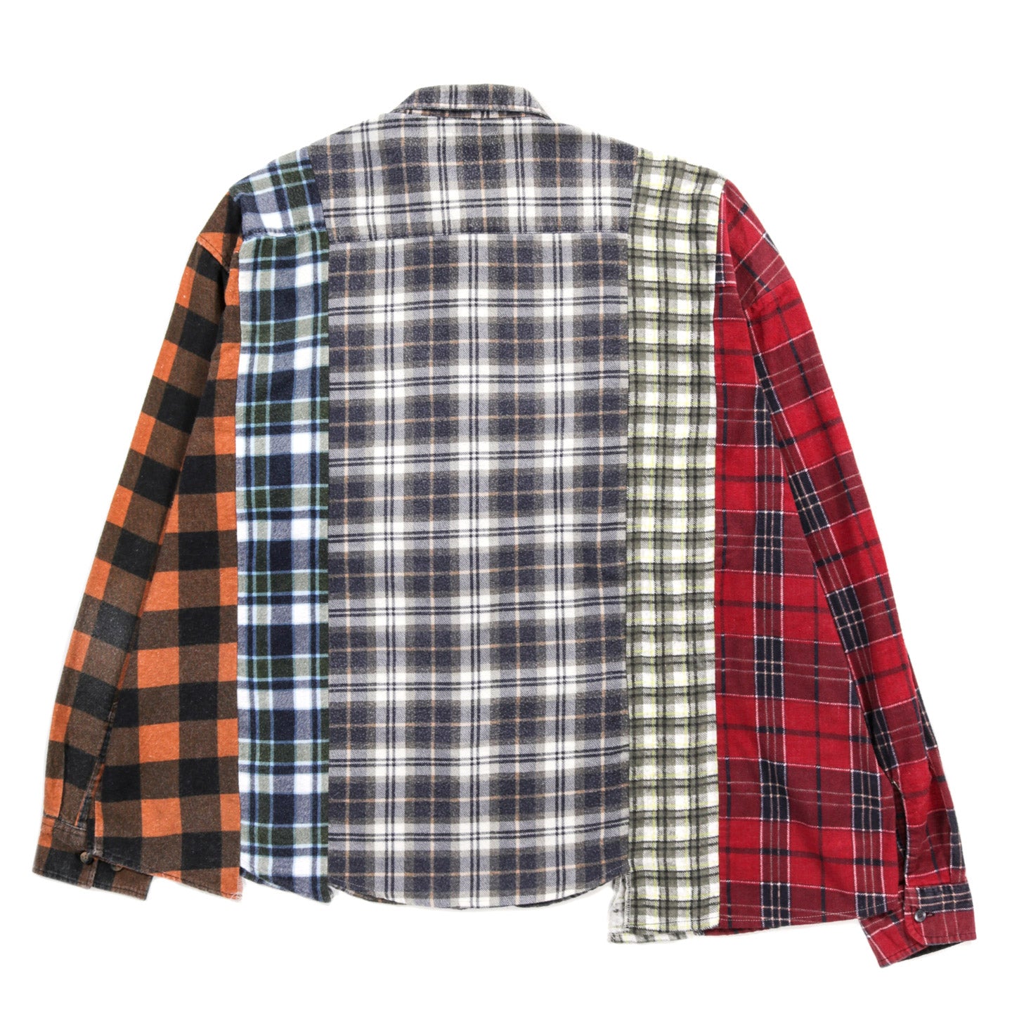 REBUILD BY NEEDLES FLANNEL SHIRT -> 5 CUTS FRILL - F