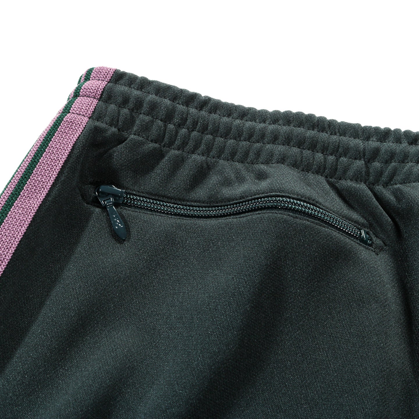 NEEDLES NARROW TRACK PANT POLY SMOOTH GREEN
