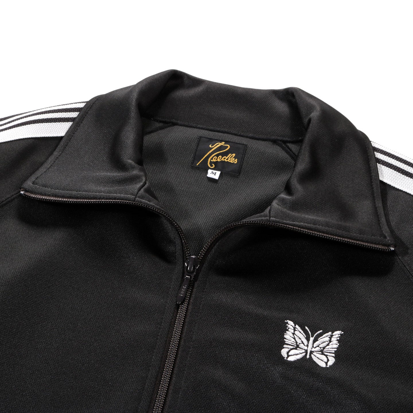 NEEDLES TRACK JACKET POLY SMOOTH CHARCOAL