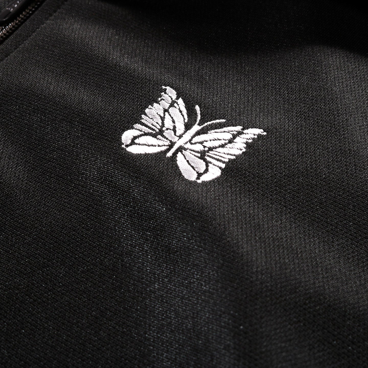 NEEDLES TRACK JACKET POLY SMOOTH CHARCOAL