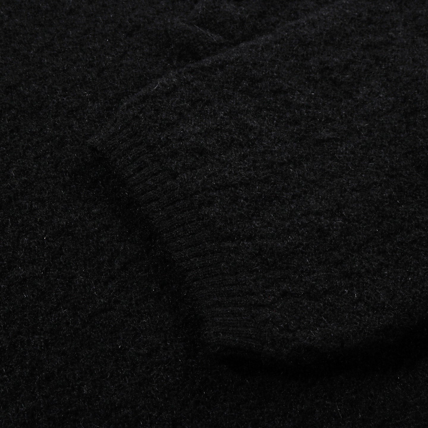 NEEDLES S/S POLO SWEATER CREPE WEAVE BLACK
