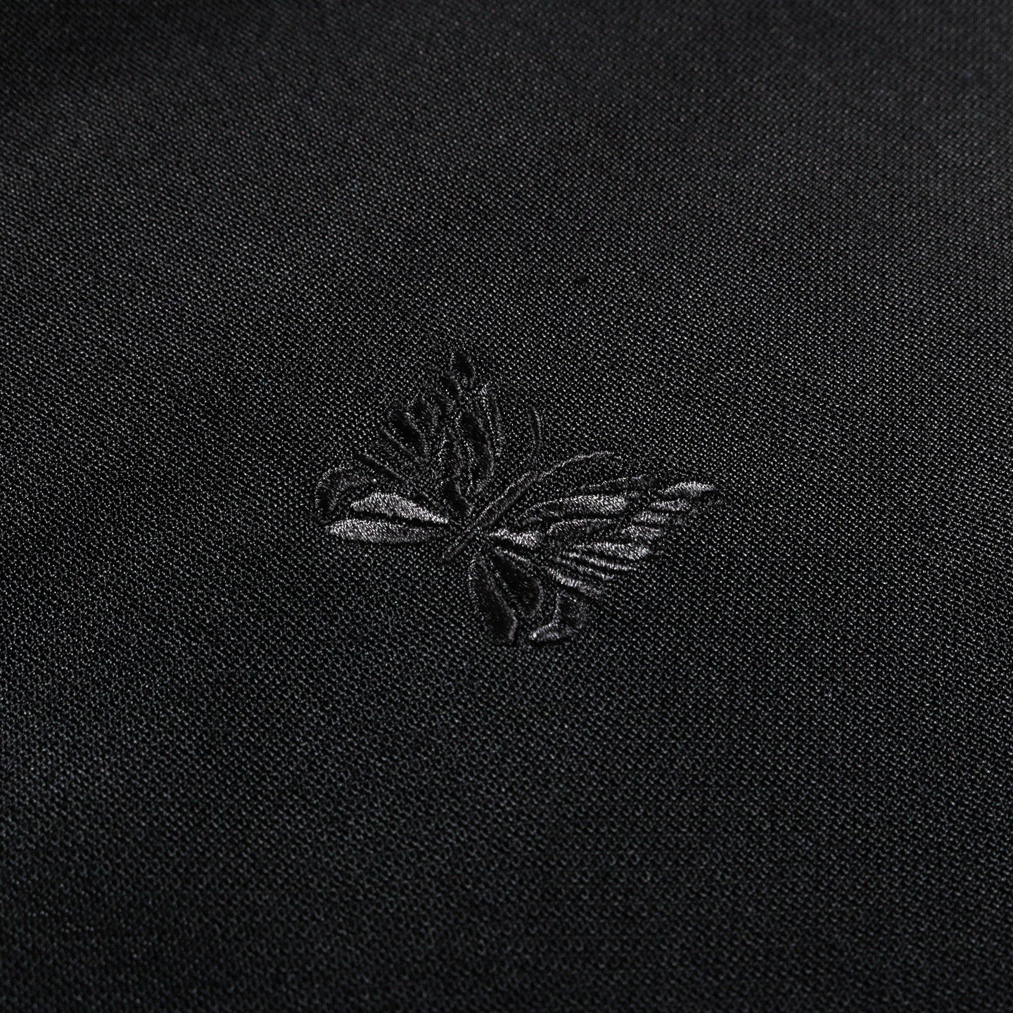 NEEDLES ZIPPED HOODY BRIGHT JERSEY BLACK