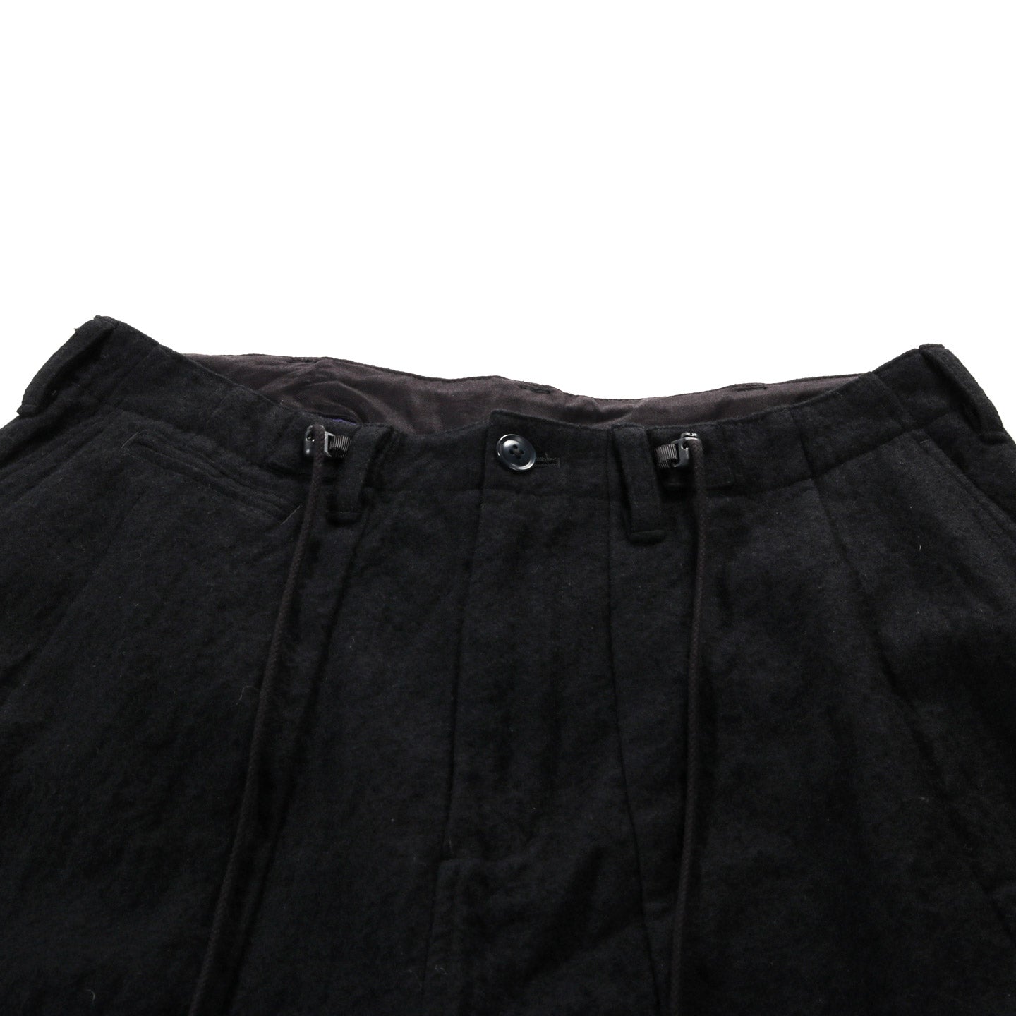 NEEDLES H.D. MILITARY PANT SHRUNK WOOL BLACK