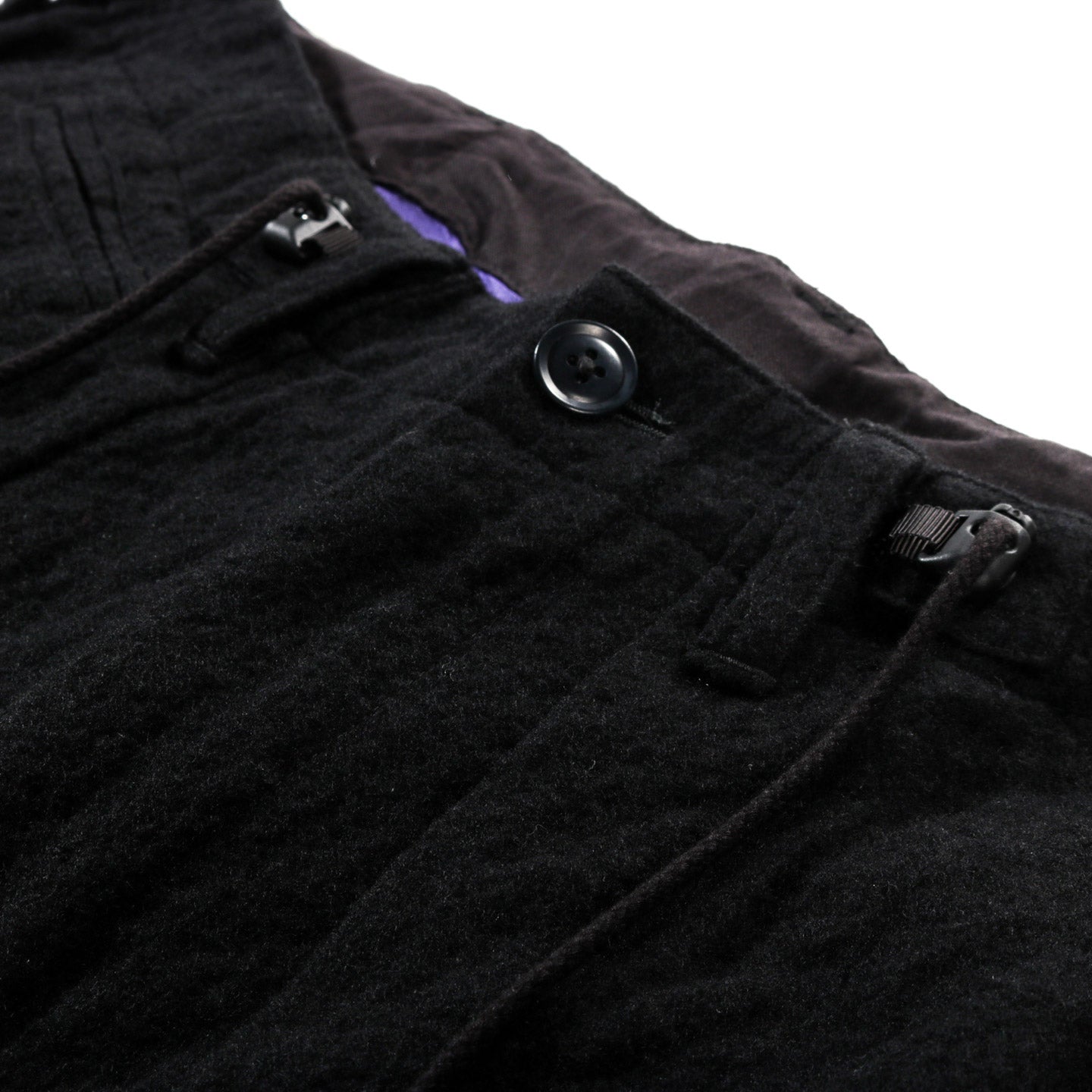 NEEDLES H.D. MILITARY PANT SHRUNK WOOL BLACK