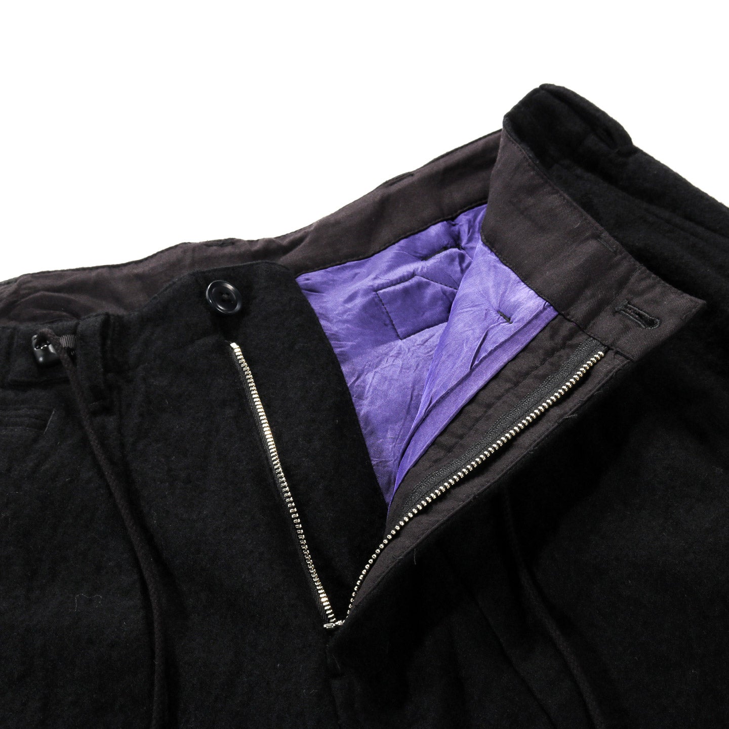 NEEDLES H.D. MILITARY PANT SHRUNK WOOL BLACK