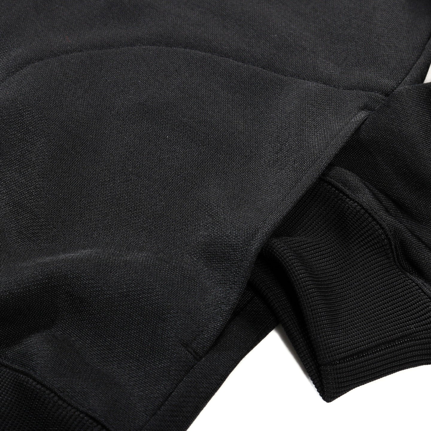 NEEDLES ZIPPED HOODY BRIGHT JERSEY BLACK