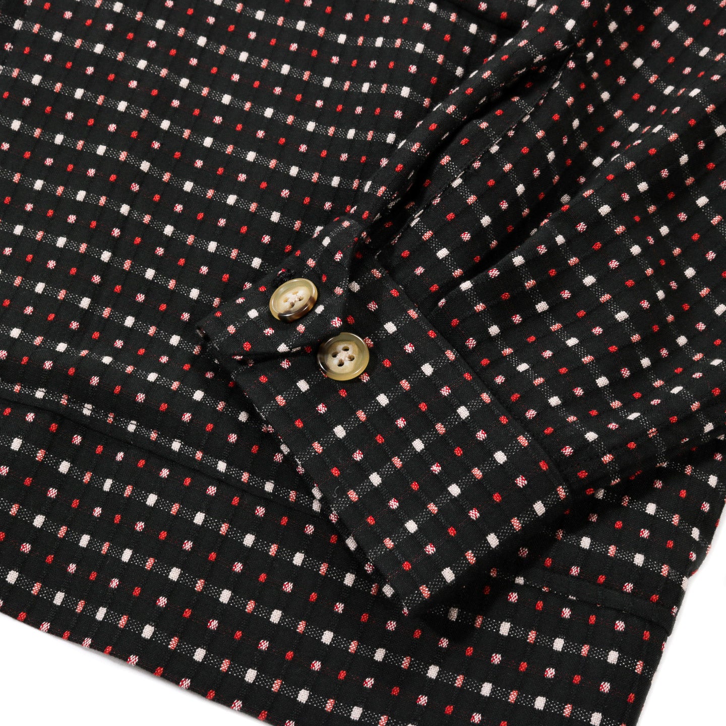 NEEDLES SPORTS JACKET SMALL DOBBY SQUARE BLACK