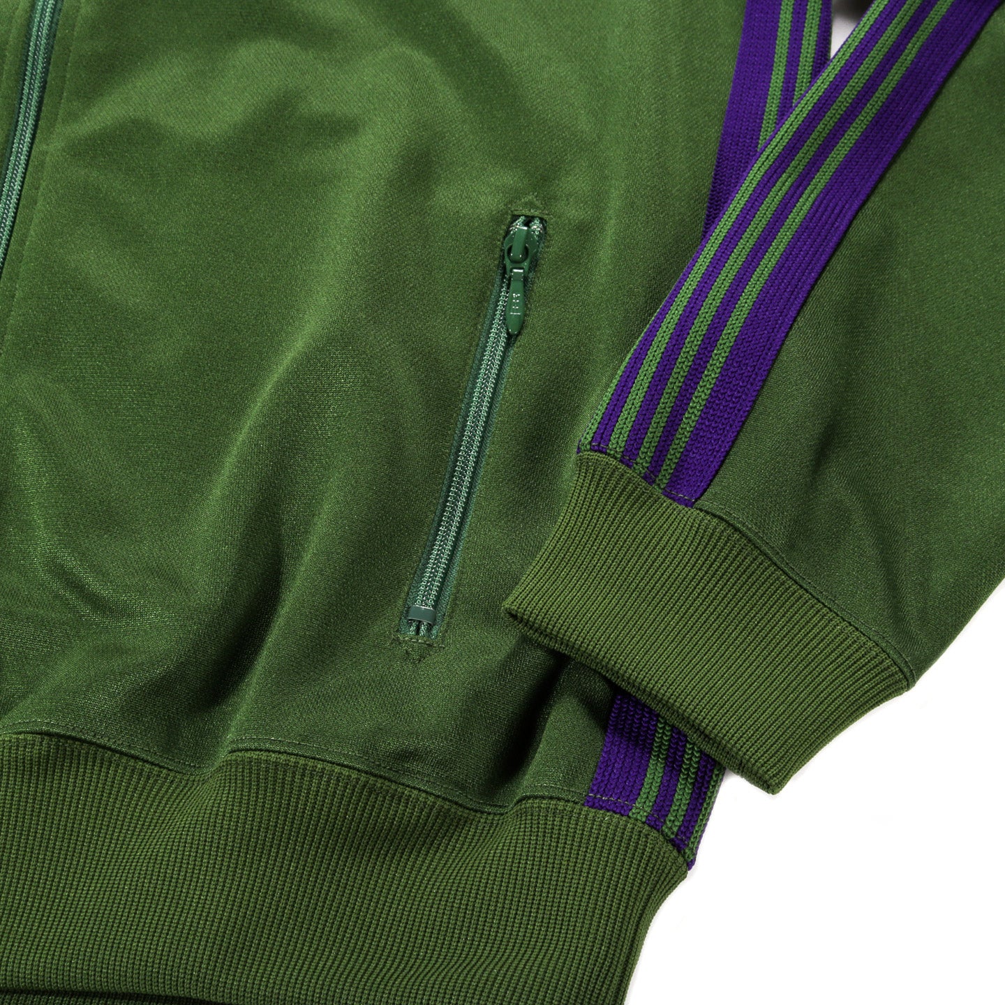 NEEDLES TRACK JACKET POLY SMOOTH IVY GREEN