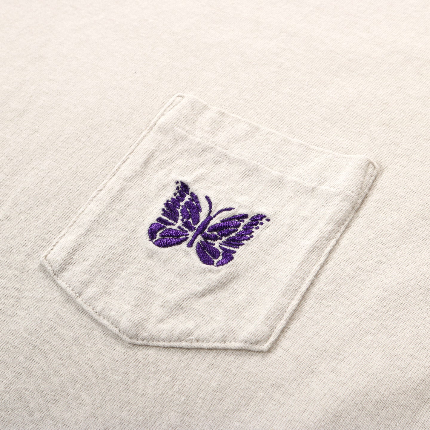 NEEDLES S/S POCKET TEE COTTON JERSEY BEIGE
