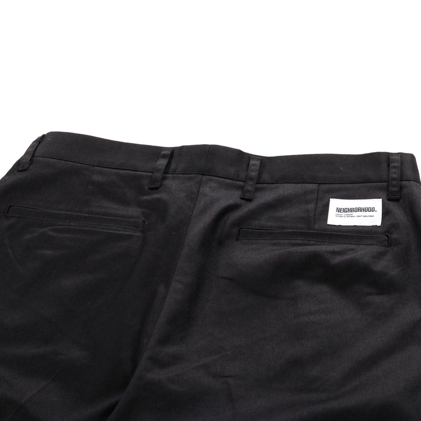 NEIGHBORHOOD TWO TUCK PANTS BLACK