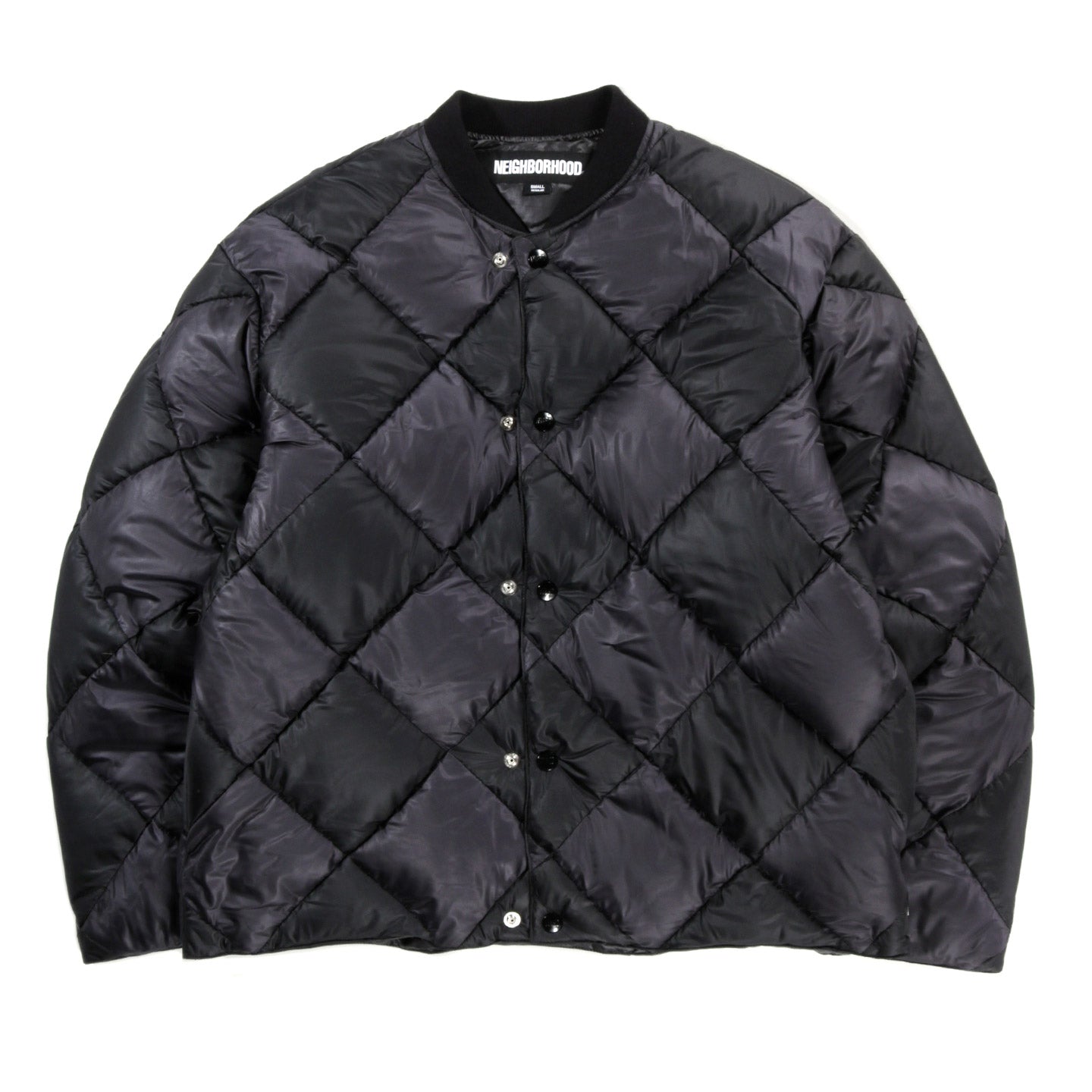 NEIGHBORHOOD CHECKER DOWN JACKET BLACK