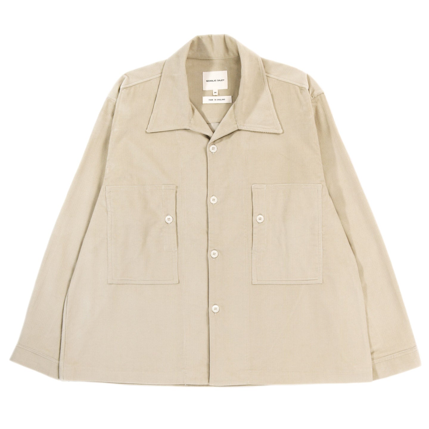 NICHOLAS DALEY CLASSIC TWO POCKET SHIRT BEIGE