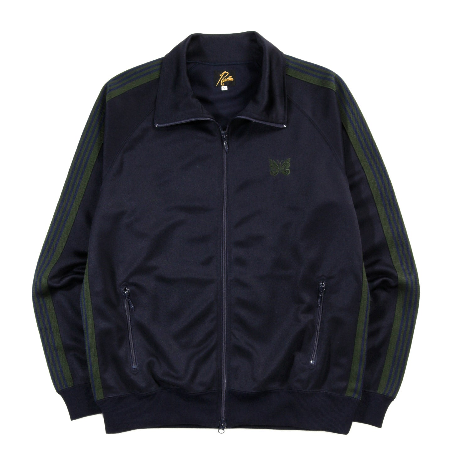 NEEDLES TRACK JACKET POLY SMOOTH NAVY