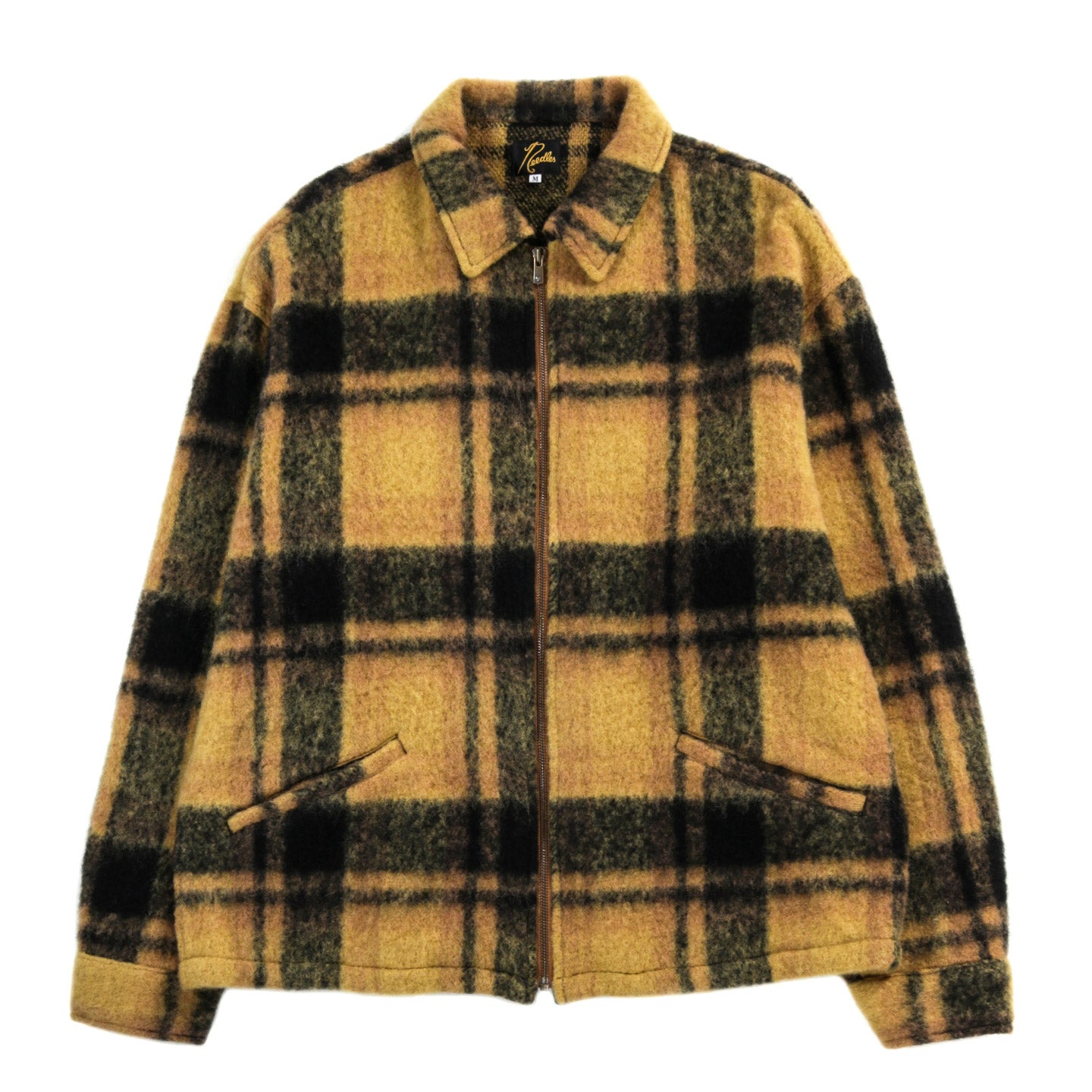 NEEDLES SWING JACKET WOOL SHAGGY MUSTARD