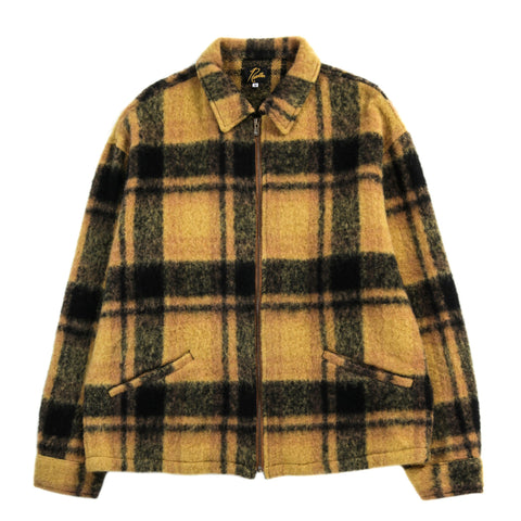 NEEDLES SWING JACKET WOOL SHAGGY MUSTARD