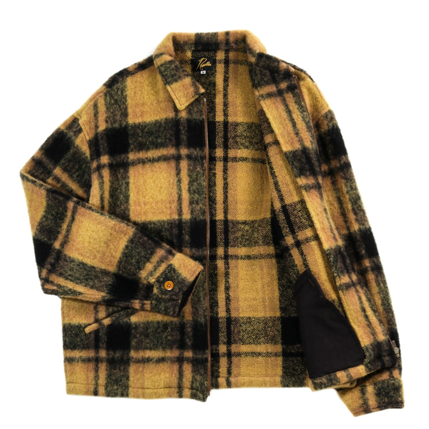 NEEDLES SWING JACKET WOOL SHAGGY MUSTARD