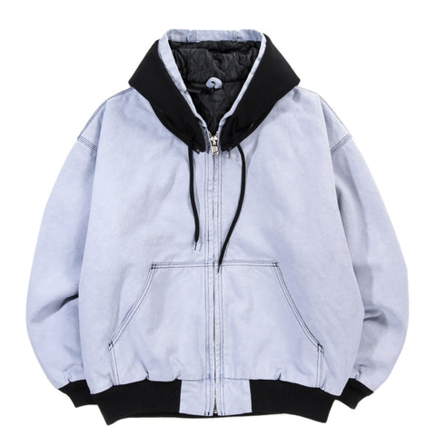 N.HOOLYWOOD 2252-BL70 HOODED WORK JACKET BLUE