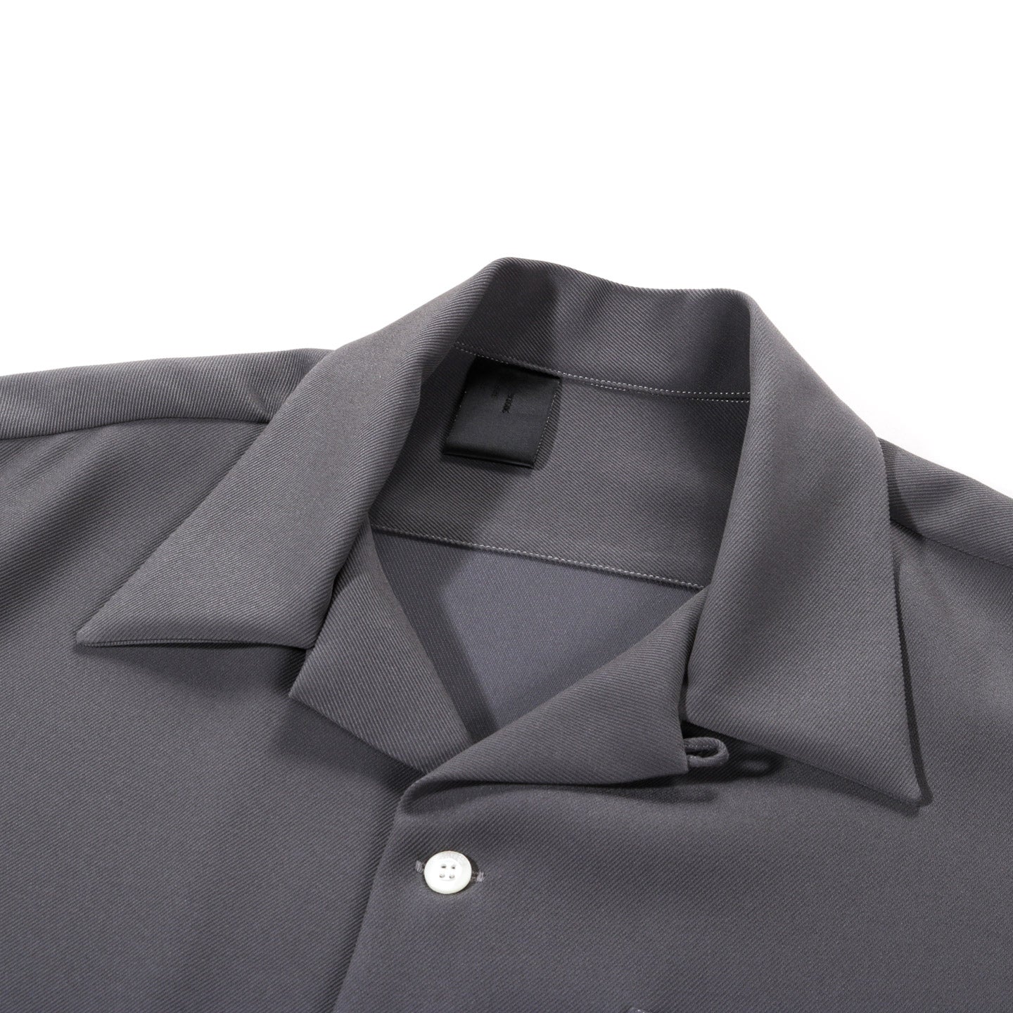 N.HOOLYWOOD 2241-SH26 OPEN COLLAR SHIRT CHARCOAL