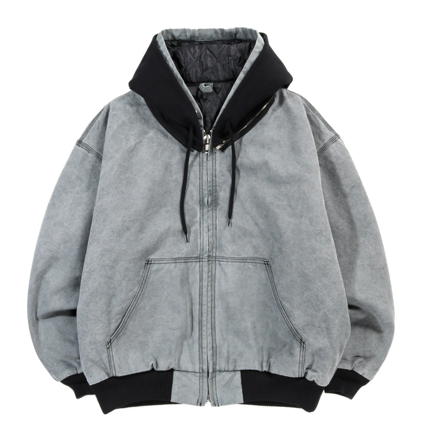 N.HOOLYWOOD 2252-BL70 HOODED WORK JACKET CHARCOAL