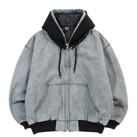 N.HOOLYWOOD 2252-BL70 HOODED WORK JACKET CHARCOAL